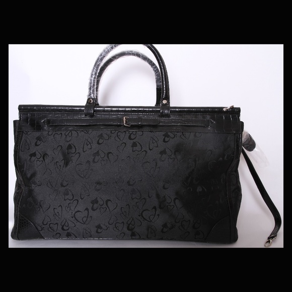 Executive Travel Bag Adorned with Lovely Hearts - Picture 1 of 8